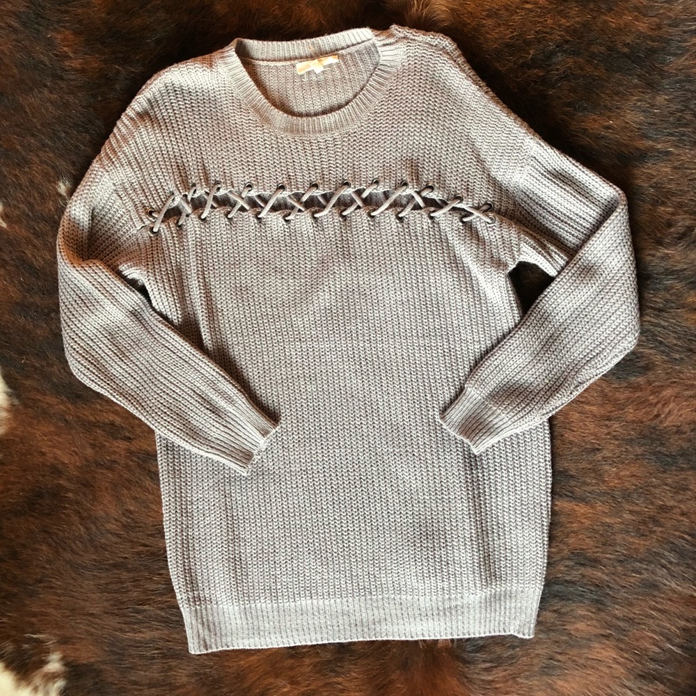 Taupe/grey sweater